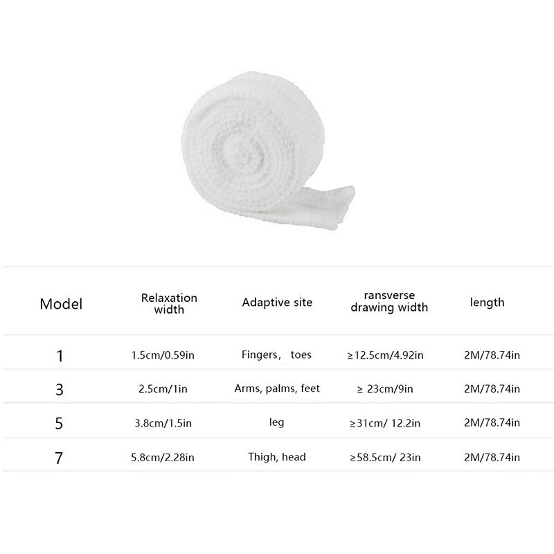 2 m/Rolle elastisches Schlauchnetz zur Fixierung von Wundverbänden, dehnbar