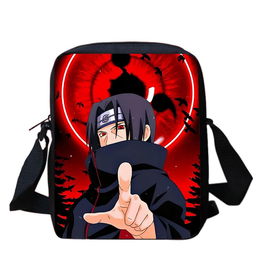 NARUTO Anime Kids Crossbody Bag,Adjustable Straps,Secure Zipper,Lightweight&Durable,for School & Daily Use,for 5-11 Boys & Girls