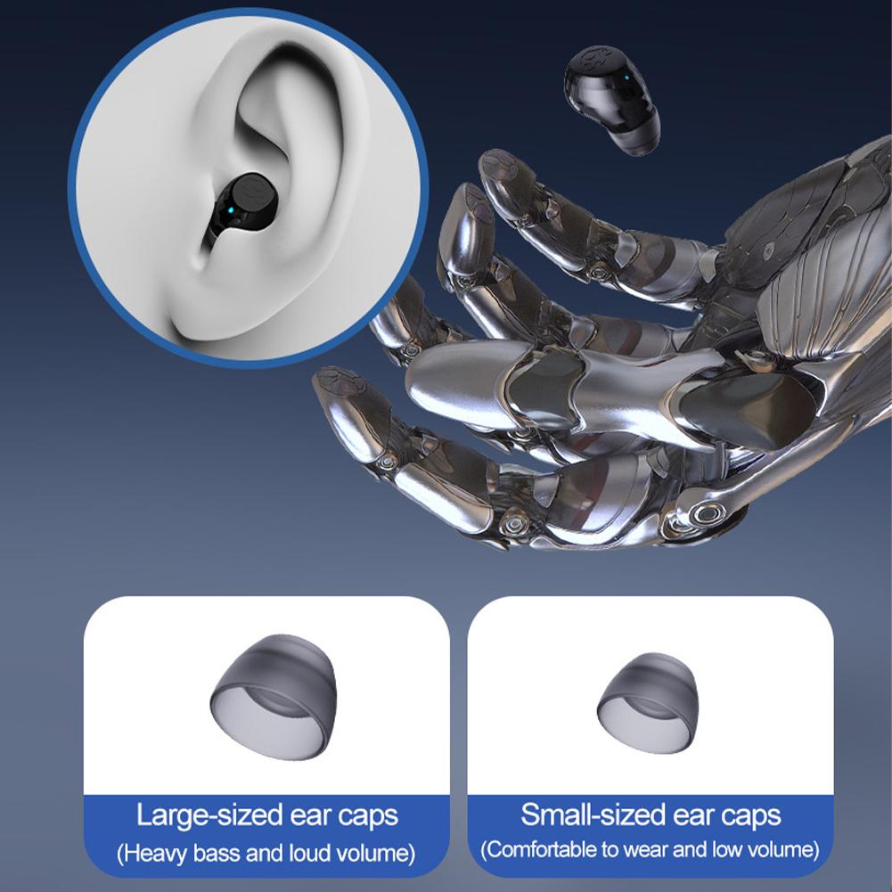 Căști Bluetooth Mini Sleep In-Ear cu carcasă de încărcare Căști invizibile pentru afaceri sportive