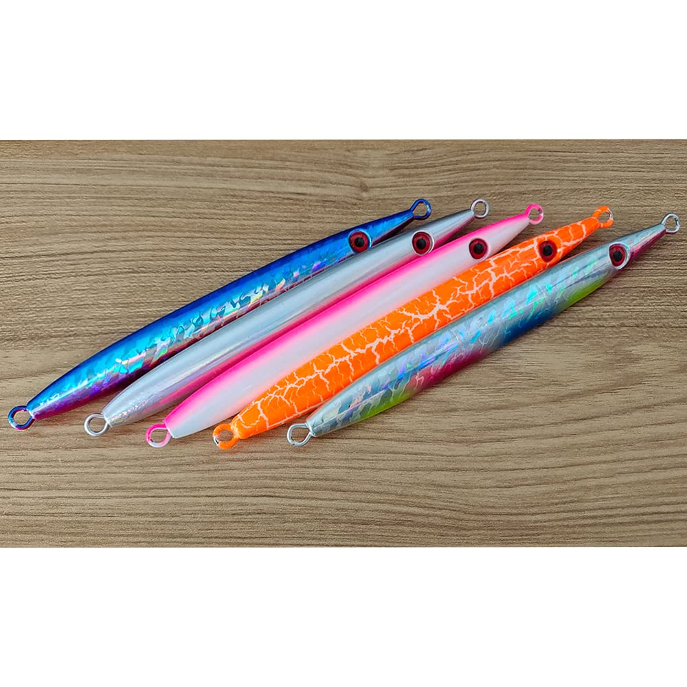 Tolure Jig Lure 100g 3D Fishing Eyes Laser Foil Paper