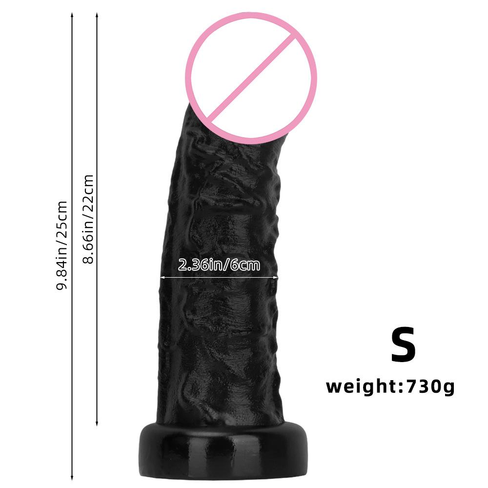 Anal Plug Penis Black Ultra Long Simulation Super Large Penis for Adult Sexual Use