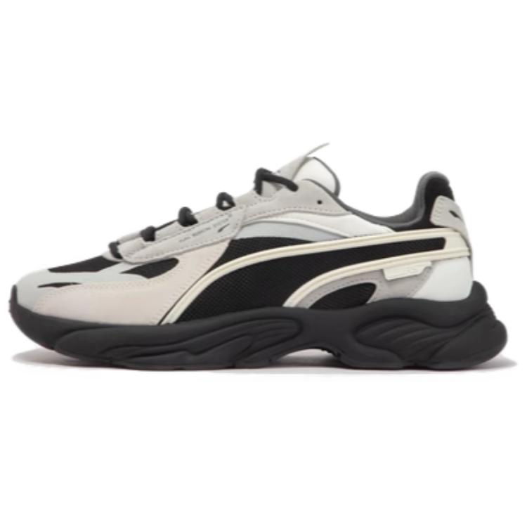 Nye PUMA Rs Connect Støtdempere Sklisikre Slitesterke Lav topp Chunky Sneakers Unisex Svart Hvit Grå 375151-08
