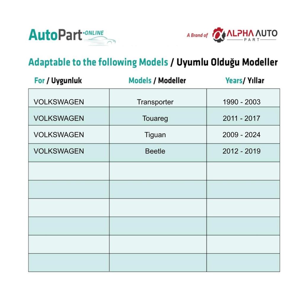 Trunk Floor Panel Clip for Volkswagen Transporter, Touareg, Tiguan, Beetle - 1 Piece