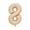 32/40inch Cream Caramel Color 1-9 Number Balloon Happy Birthday Party Decoration Balls Baby 1 2 3 Years Birthday Party Supplies