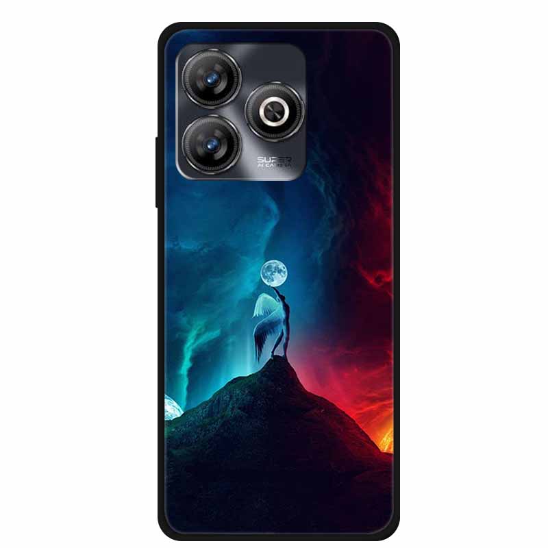 Phone Case For ZTE Blade A75 4G Back Cover Case Shockproof Black Silicone Soft Funda For ZTE Blade A75 4G Case A 75 6.6" Coque