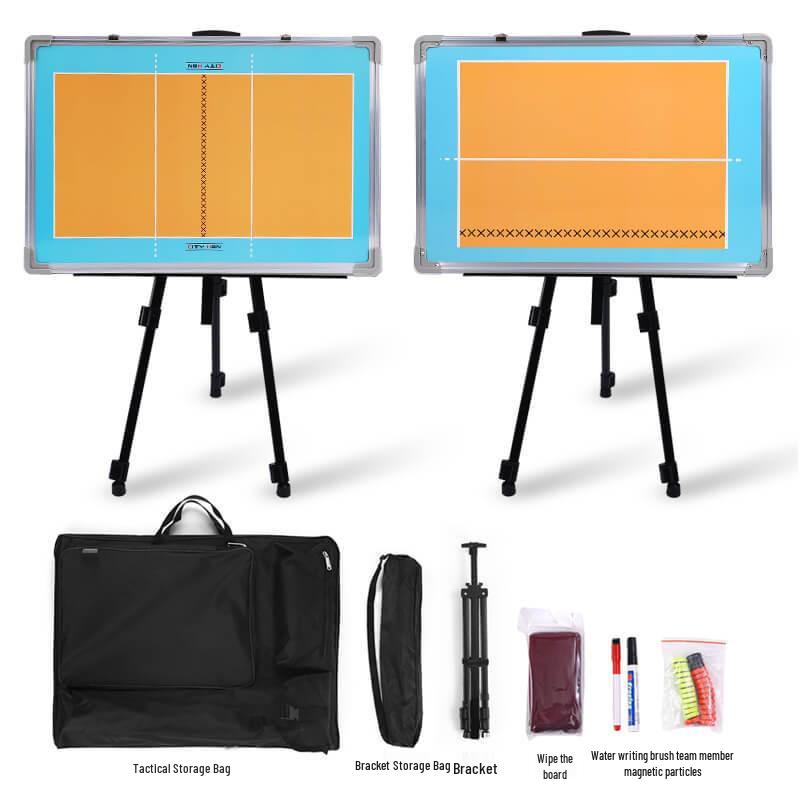 Large Magnetic Aluminum Floor Stand Tactics Board for Coaches with Pen and Eraser