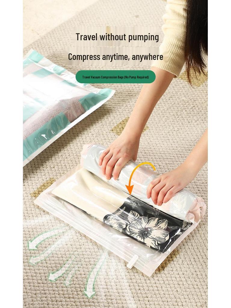 Large Vacuum Compression Storage Bag for Clothes and Quilts