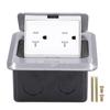 250V 20A Electrical Outlet Embedded Pop Up Floor Power US Socket Cover Box Kit IP40 Protection