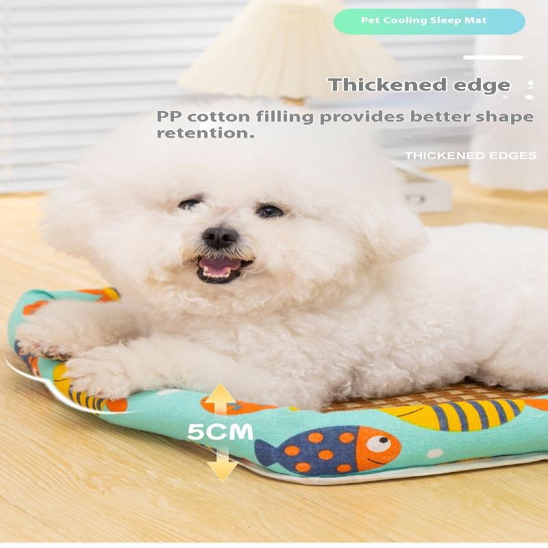 Free Pillow Pet Bed Cat Cool Summer Bed Waterproof Dog Sleeping Bed Ice Pet Mat Washable Bed For Dog