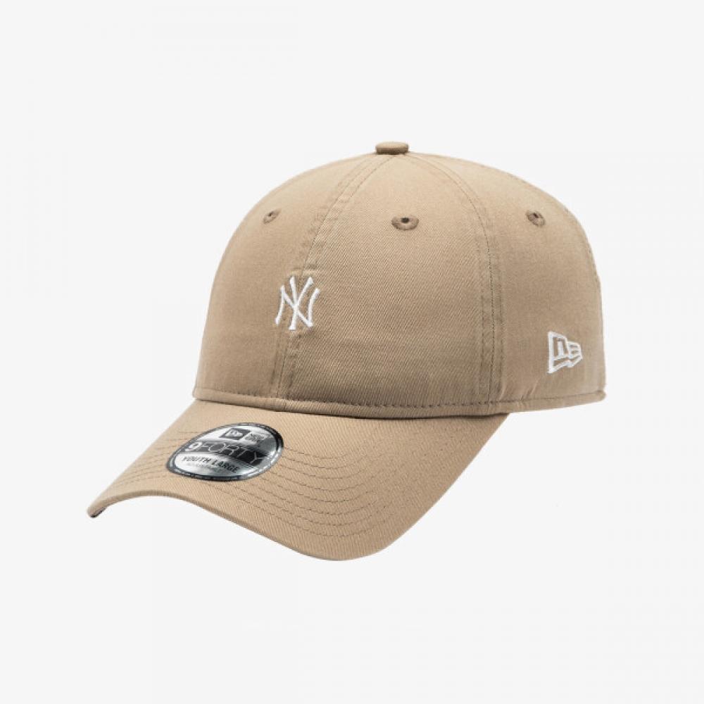 Кепка-бейсболка New Era Mlb Mini Logo без структуры, верблюжья beige/CHILD (46 years old)