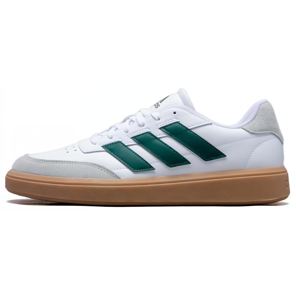 Adidas Courtblock Comfortable Durable Breathable Low-Top Tennis Shoes Men Sneakers White Green IF6505