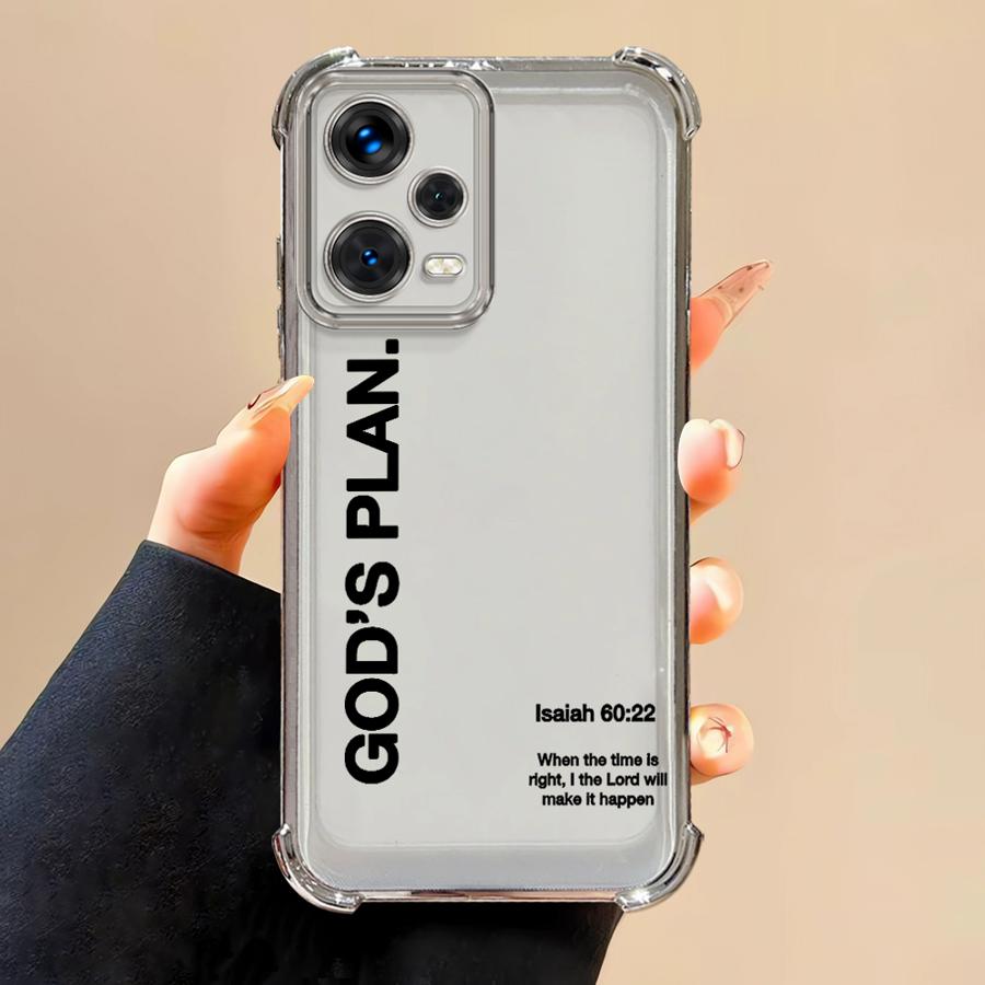 

God s Plan Jesus Bible Verse Phone Cover Case for Redmi Note 14 Pro Plus 13C 11 A3 A5 12 10 Lite Note 13 9 Pro 11s K80 Redmi Note 13 4G