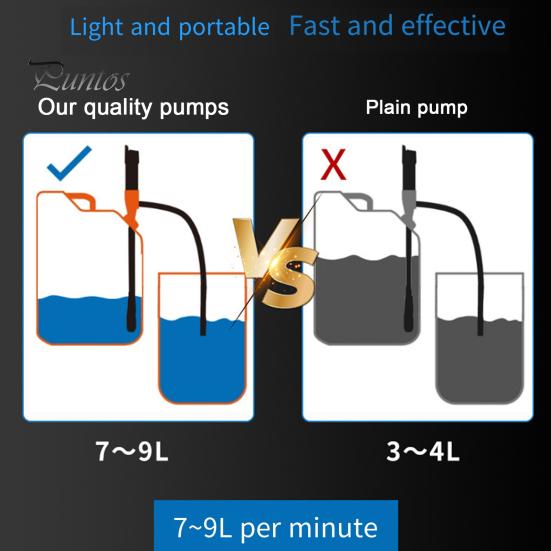 Portable Transfer Pump Battery Operated Electric Siphon Pump Powerful Suction Easy To Use Handheld Fuel Oil Transfer Pump