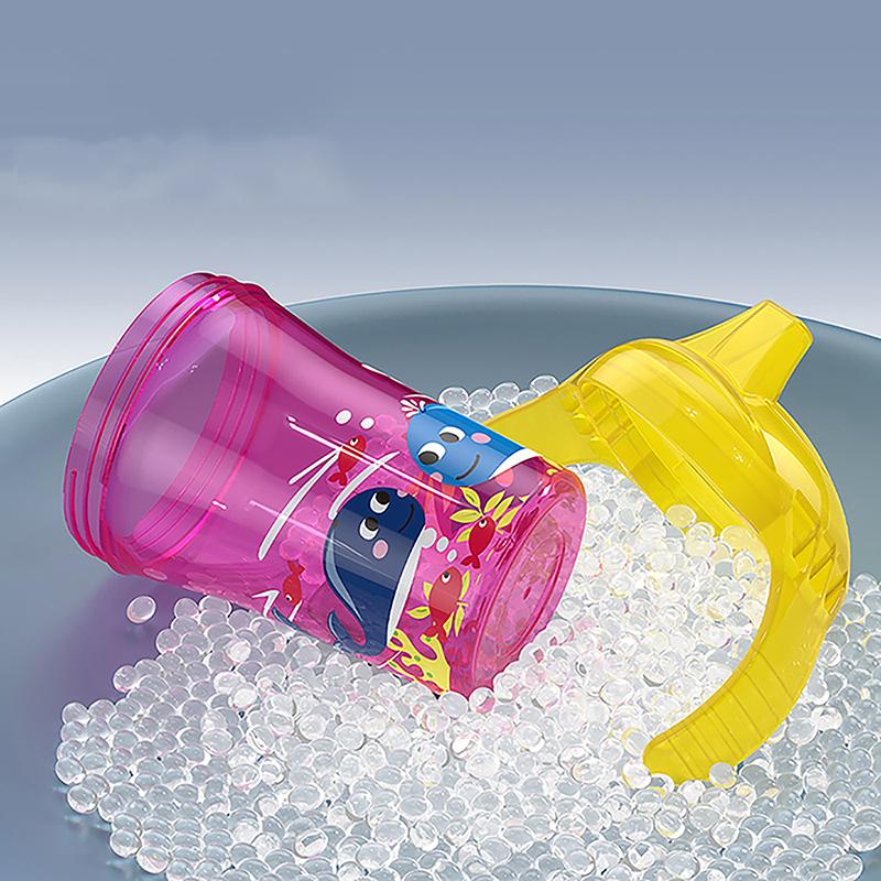 Child Water Bottle Cartoon Printed Baby Duckbill Cup Anti-Choked Kids Learning Drinking Water Leakproof Cup With Spout 260Ml