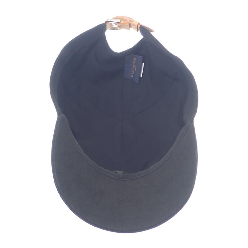 Louis Vuitton M76585 Cap Black Cotton/leather Mens