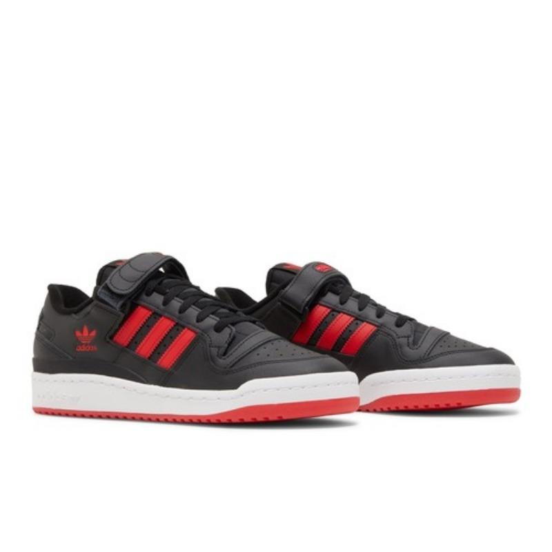 adidas Forum Low Black Vivid Red GW1613 EU 36.5 чёрный/красный