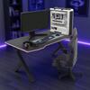 Detailed 1/12 Miniatur Gaming Furniture Set Desk Chair Computer Accessory for Doll House Scene Display and Toy Collection
