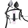 Double Ended Silicone Dildo Gag with Adjustable Straps BDSM Bondage Adult Sex Toys for Couple Oral Play Couples Fantasy Games