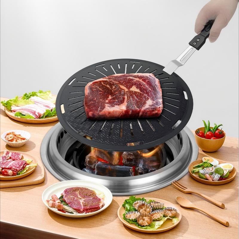 Ayoub 3-Layer Charcoal BBQ Grill Pan