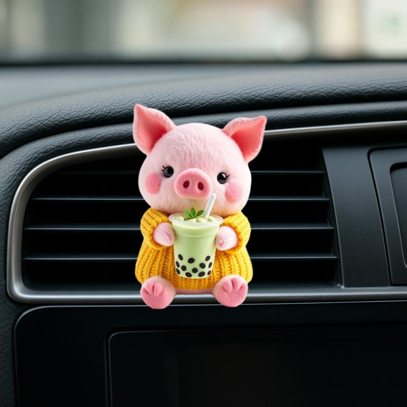2D Acrylic Perfume Diffuser Car Air Freshener Clip Car Air Conditioning Vent Decoration Car Interior Aromatherapy Clip