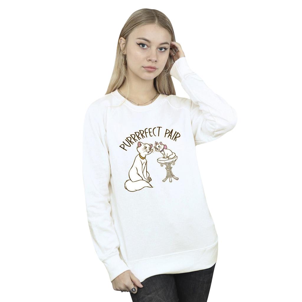 Disney Womens/Ladies The Aristocats Purrfect Pair Sweatshirt