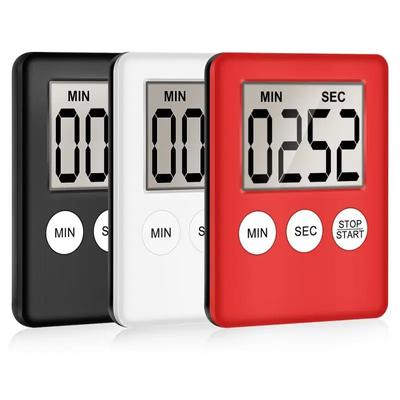 Magnetischer Küchentimer, elektronischer digitaler LCD-Bildschirm, Koch-Count-Up-Countdown-Uhr, Alarm, Schlaf-Stoppuhr, Uhren, Küchenhelfer