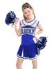 LOLANTA Kinder Cheerleader Kostüm, Tanz Outfit für Mädchen, Cheer Dance Kleidung, Kinderkostüm, Halloween, Cosplay, Weihnachten, Partys, Kulturelle Fe