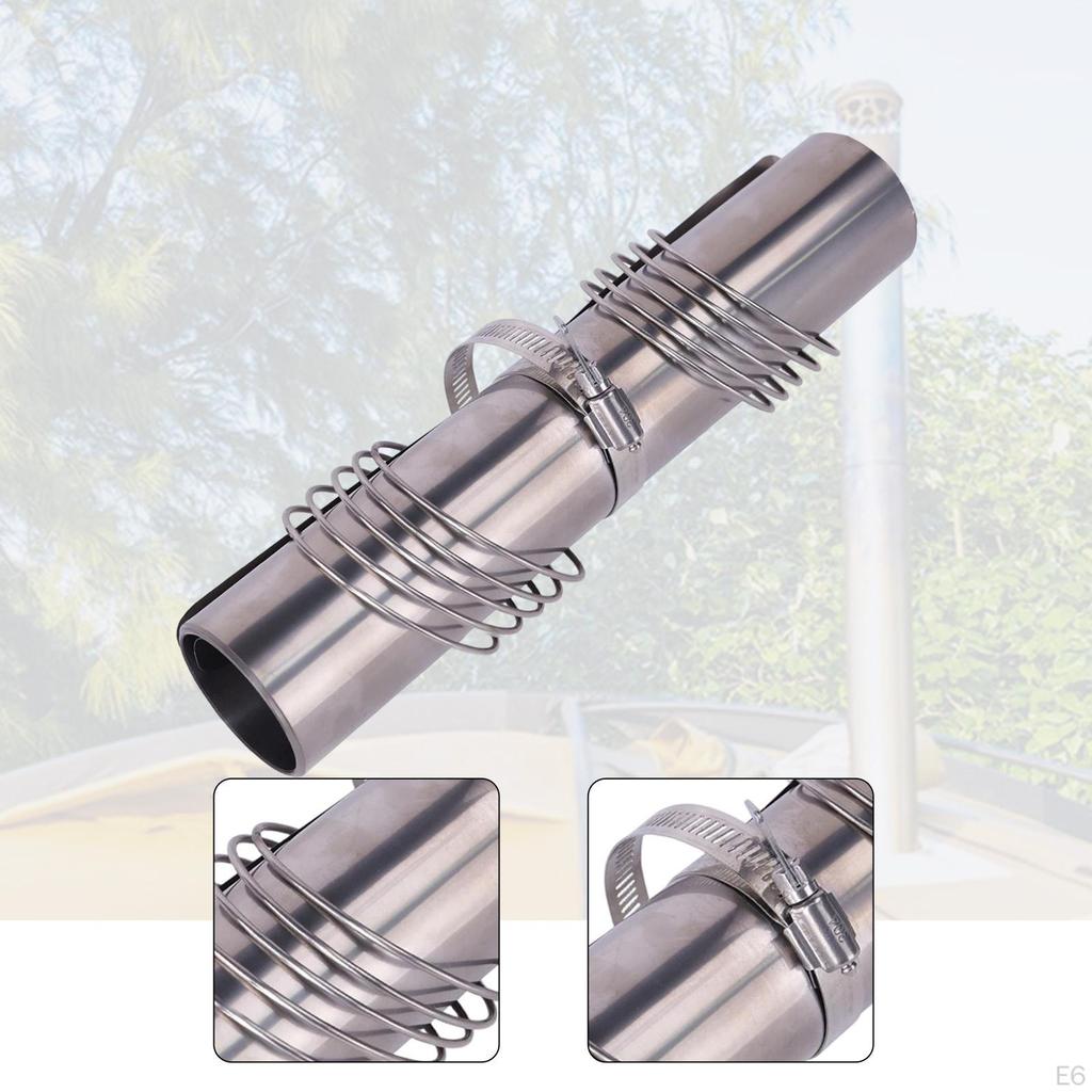 Stove Pipe Lightweight Stainless Steel Tent Accessories Flue for Outdoor