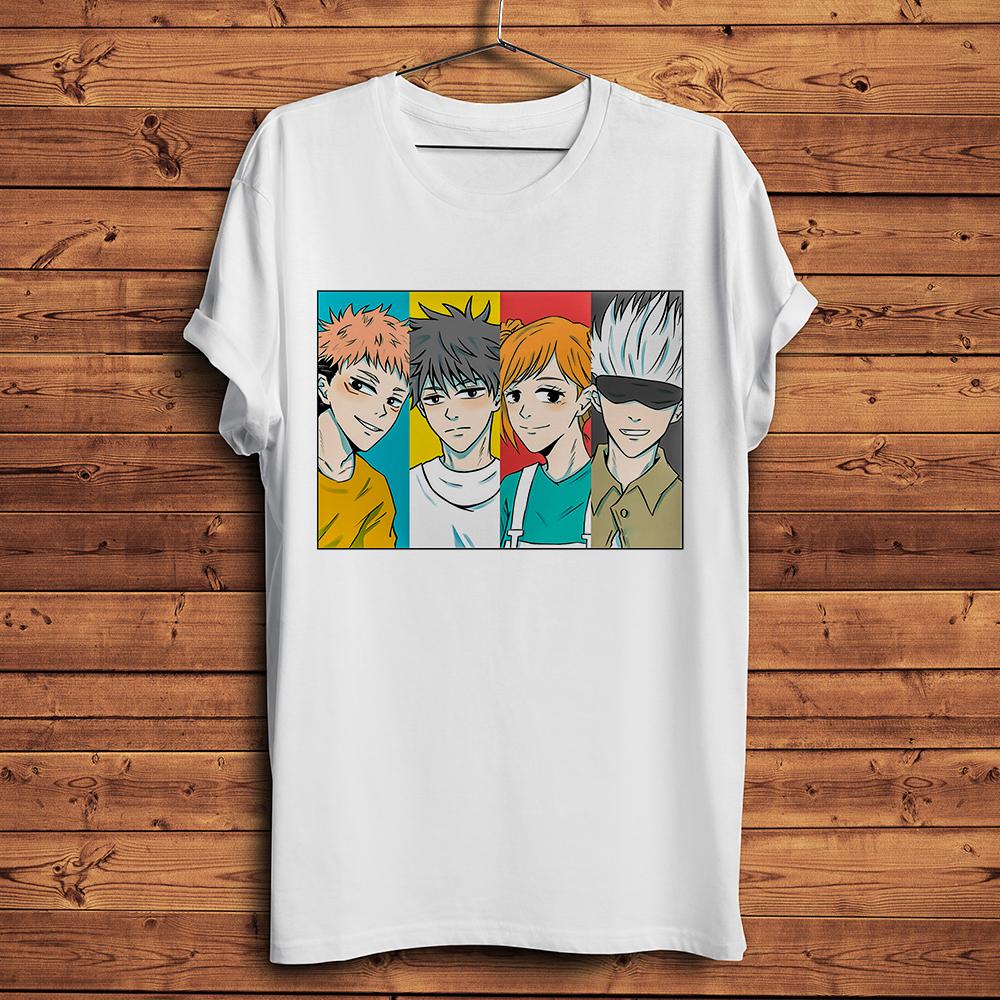 

2026 New Satoru Gojo LOST IN PARADISE Funny Anime Tshirt Unisex White Casual Parentchild Jujutsu Kaisen TShirt Unisex Streetwear S