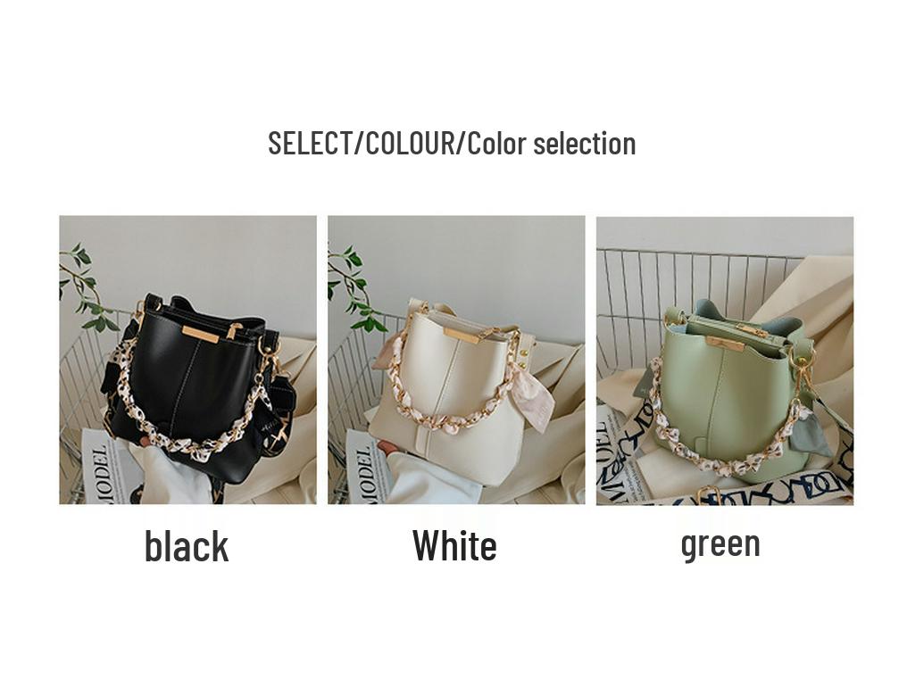 2025 Spring Fashion Women's Large Capacity Textured Crossbody Bucket Bag