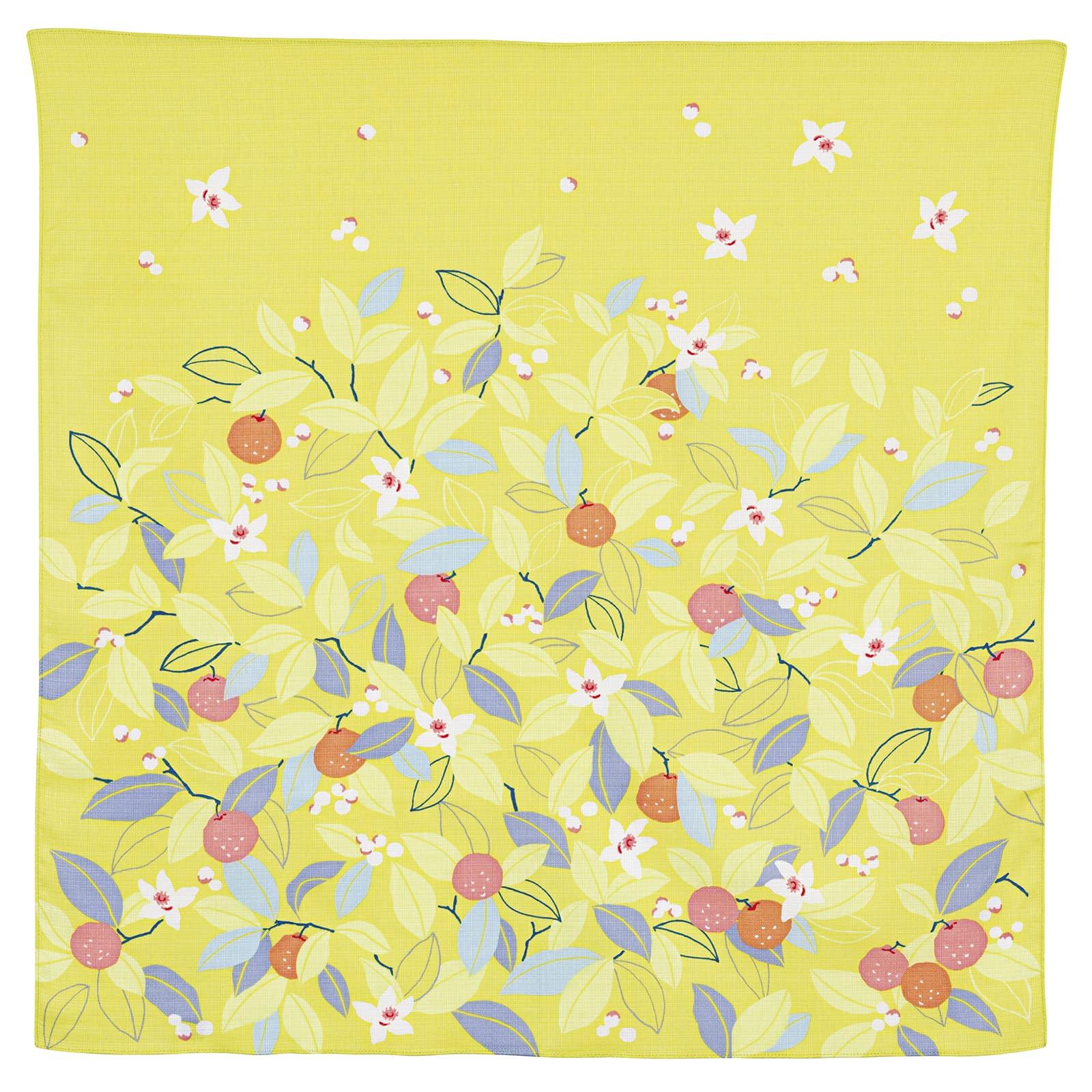 Мусуби Фуросики Химемусуби от Adeline Citrus, Органический хлопок 70 см, Клам, Желтый,