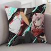 Anime DARLING In The FRANXX Cartoon Series Square Pillowcase Soft Waist Sofa Cushion Cover Bedroom Room Pillowcase