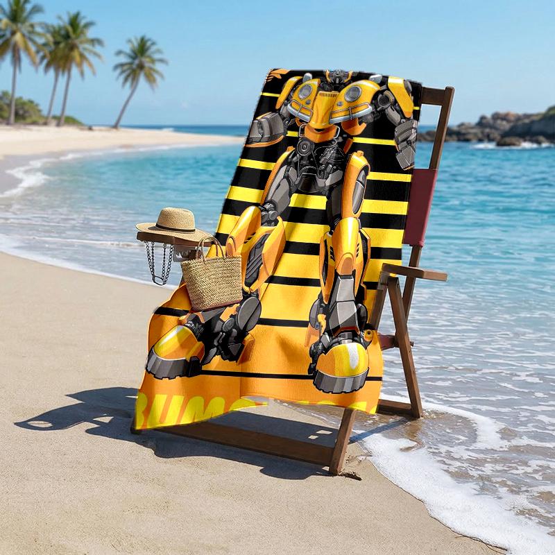 Bumblebee Fashion Beach Towel: Ideal for Summer Adventures Soft, absorbent and quick drying suitable for swimming and bathing