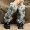 Y2k Winter Leg Warmers Furry Leg Warmers Fashion Boot Socks  Women Girls