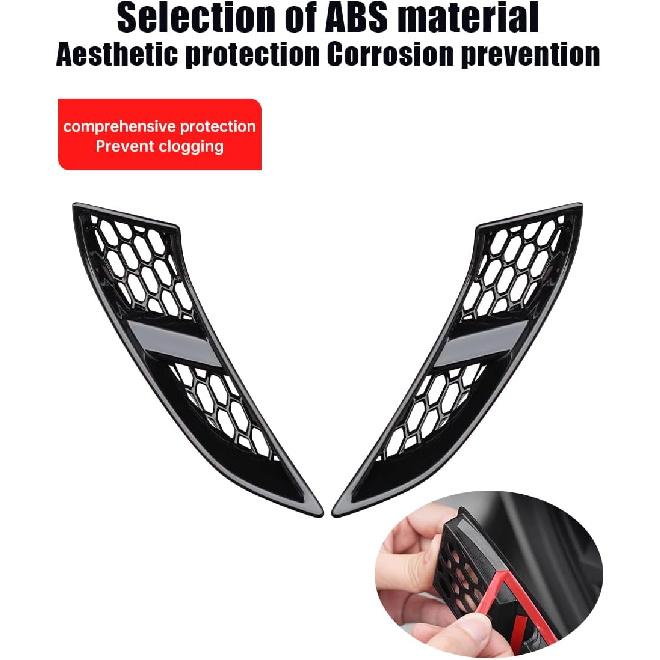 Front Fog Lamp Inlet Cover for 2024 2025 Toyota Land Cruiser 250 1958 Prado LC250 J250 Exterior Fog Lamp Guard Cover Anti Clogging Intercepting