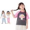Dudu Family Girls' Summer Cute Print T-Shirt