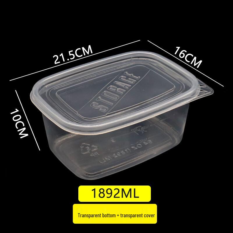 Handon Disposable Transparent Round Plastic Food Containers