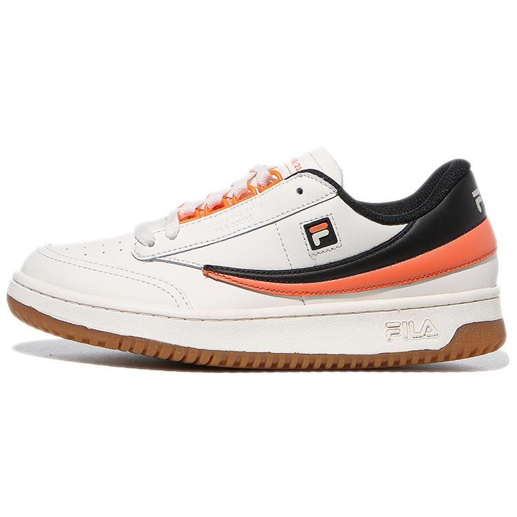 FILA Skateboard Shoes Women s Low top White/Black/Orange 1TM01578D_802 220