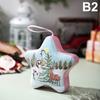 Christmas Decor Tinplate Box Storage Box With Lanyard Candy Biscuit Box Jewelry Storage Party Favors Christmas Tree Decoration