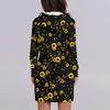 Womens Sweatshirt Dress Long Sleeve Hoodies Dresses Cute Floral Print Casual Hoodie With Pockets Fall And Winter