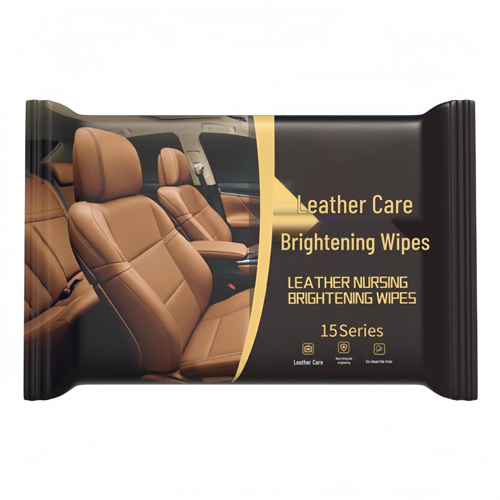 Leather Brightening & Polishing Wipes for Car Interiors