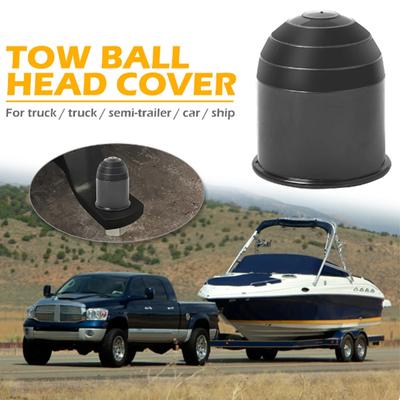 Universal 50MM Anhänger Zubehör Schwarz Anhänger Ball Abdeckung Anhängerkupplung Ball Abdeckung Kappe Hitch Schutz Auto Styling