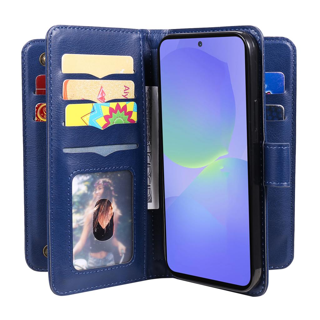 For Samsung Galaxy A36 5G Leather Case with 10 Card Holder Phone Cover Stand