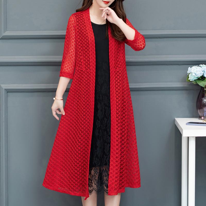 Poncho da donna elegante estivo sottile protezione solare allentata mantella da donna