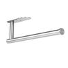 FOMANSH No-Drilling Stainless Steel Kitchen Paper Holder, Stylish Towel Bar, Stainless Steel Towel Hanger, Strong Adhesive Paper Holder for Bathroom,