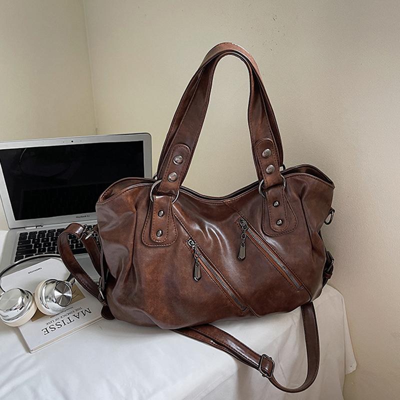 

Fashionable Tote - Large Capacity Bag, Adjustable Strap, Compact Crossbody Purse, Stylish Everyday Wear CLE 38x14x25cm коричневый