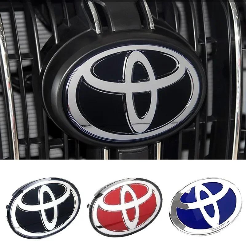 3D Car Logo Emblem for Toyota Corolla Camry RAV4 LANDCRUSER Highlander Yaris Vios Alphard Prado Reiz Wish, Front Grill and Hood