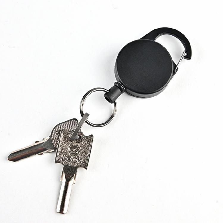 Retractable Keychain Extendable Students Nurse Badge Clip With Carabiner Clip