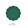 European Lace Silicone Table Mat Retro Embossed Heat Insulation Thickened Round Anti-Skidding Pad Kitchen Waterproof Placemat
