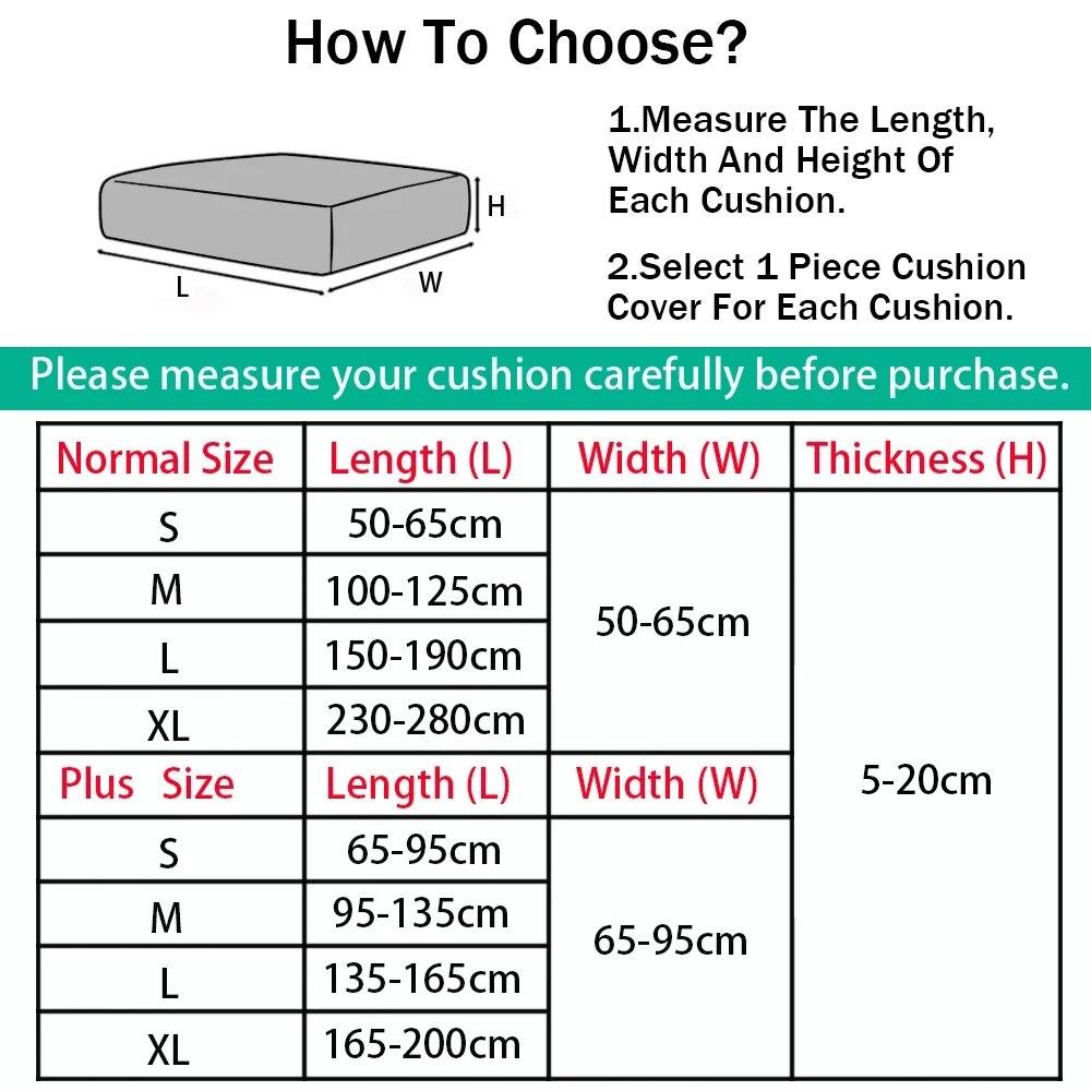 Elastischer Sofa-Sitzkissenbezug für Wohnzimmer, Sofabezug, Chaiselongue, einfarbig, Couchbezug, Stretch-Schonbezug, 1/2/3/4-Sitzer